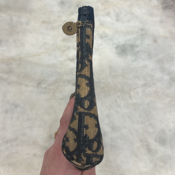 Vintage Dior Canvas Zip Pouch/Clutch - Picture 11 of 16